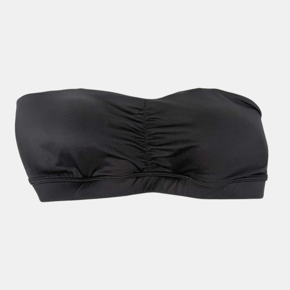 Self Expressions By Maidenform Black Strapless Bandeau Bra Womens Large Padded